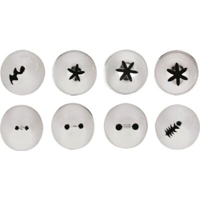 PADERNO World Cuisine rostfritt stål dekorering tub set 9 Piece Innovative PADERNO World Cuisine rostfritt stål dekorering tub set 9 Piece Innovative