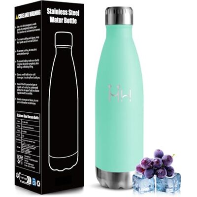 Mulbijeo Termisk vattenflaska för barn, 500 ml BPA-fri, vattenflaska, 18/8 rostfritt stål, läckagesäker termisk flaska, rostfritt stål flaska för skola, yoga, kontor och utomhusaktiviteter Mulbijeo Termisk vattenflaska för barn, 500 ml BPA-fri, vattenflaska, 18/8 rostfritt stål, läckagesäker termisk flaska, rostfritt stål flaska för skola, yoga, kontor och utomhusaktiviteter