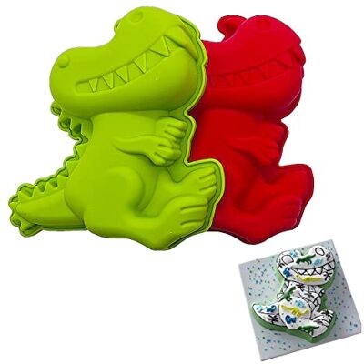 Generic Generisk del dino bakform dinosaurie silikonformar tecknad 3D kakform silikon flexibel dinokaka dinotorte party födelsedagar Generic Generisk del dino bakform dinosaurie silikonformar tecknad 3D kakform silikon flexibel dinokaka dinotorte party födelsedagar