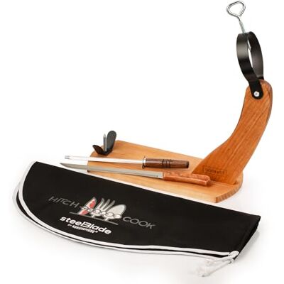 Steelblade Gondola Jamonero + uxumusu skinka + Jamonero och Chaira kniv Jamonero hållare tillverkad i Spanien Steelblade Gondola Jamonero + uxumusu skinka + Jamonero och Chaira kniv Jamonero hållare tillverkad i Spanien