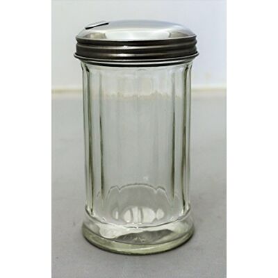 PADERNO Sockerströare av glas, lock i rostfritt stål, leveransomfattning 2 stycken PADERNO Sockerströare av glas, lock i rostfritt stål, leveransomfattning 2 stycken