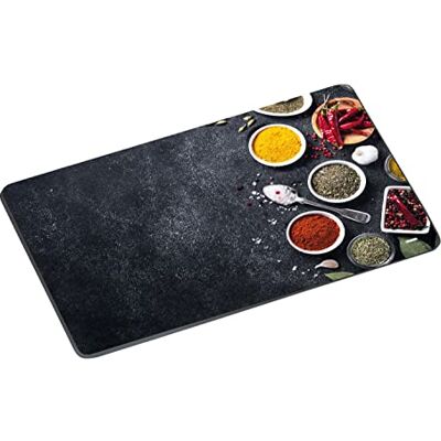 Kesper 36362 skärplatta i glas 29,5 x 19 cm motiv SPICES Kesper 36362 skärplatta i glas 29,5 x 19 cm motiv SPICES