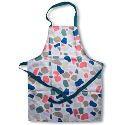 FACKELMANN Mini bakförkläde för barn – färgglatt polyesterförkläde med mörkblå bomullsband, 58 x 45 cm, maskintvättbar 40 °C FACKELMANN Mini bakförkläde för barn – färgglatt polyesterförkläde med mörkblå bomullsband, 58 x 45 cm, maskintvättbar 40 °C