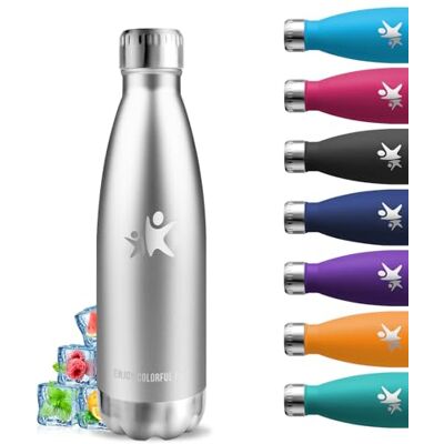 Grsta Termisk flaska, 500 ml vattenflaska för barn, termosflaska för varma drycker, BPA-fri, vattenflaska i rostfritt stål, läckagefri, termisk flaska, 18/8 rostfritt stål, för skolor, camping, kontor Grsta Termisk flaska, 500 ml vattenflaska för barn, termosflaska för varma drycker, BPA-fri, vattenflaska i rostfritt stål, läckagefri, termisk flaska, 18/8 rostfritt stål, för skolor, camping, kontor