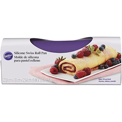 Wilton Bakmatta i silikon, Swiss Roll Cake Mat: Flexibel bakmatta, schweizisk bröd, kakform, rullkaka, rullmatta, bakplåt – 22,8 x 33 cm Wilton Bakmatta i silikon, Swiss Roll Cake Mat: Flexibel bakmatta, schweizisk bröd, kakform, rullkaka, rullmatta, bakplåt – 22,8 x 33 cm