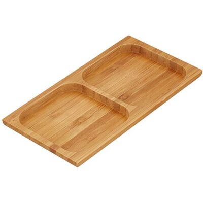 Quid PLATO RECT C/DIVIS BAMBU 16X8 SELECT QD Quid PLATO RECT C/DIVIS BAMBU 16X8 SELECT QD