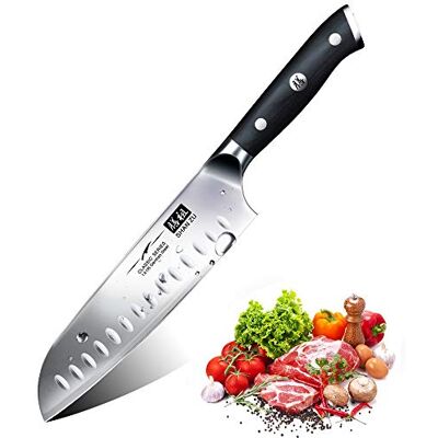 Shan ZU Kökskniv - Tysk Rostfritt Stål - Santoku Kockkniv 18 cm Shan ZU Kökskniv - Tysk Rostfritt Stål - Santoku Kockkniv 18 cm