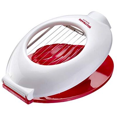 Westmark Mozzarella Slicer, individuellt spända skärtrådar i rostfritt stål, plast/rostfritt stål, Caprese, röd/vit, 11642260 Westmark Mozzarella Slicer, individuellt spända skärtrådar i rostfritt stål, plast/rostfritt stål, Caprese, röd/vit, 11642260