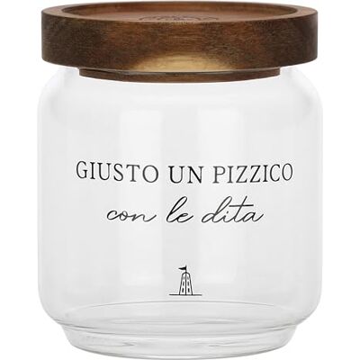 LA PORCELLANA BIANCA Saltbehållare i borosilikatglas, 400 ml kapacitet (400 ml), samling I Garbati LA PORCELLANA BIANCA Saltbehållare i borosilikatglas, 400 ml kapacitet (400 ml), samling I Garbati