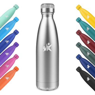 KollyKolla 750ml Termisk Vattenflaska, Rostfritt stål, Vattenflaska, Termiska Vattenflaskor, Återanvändbara, Termos BPA-fri, Metalltermisk Flaska för Sport, Skola, Gym, Resor Mörkblå KollyKolla 750ml Termisk Vattenflaska, Rostfritt stål, Vattenflaska, Termiska Vattenflaskor, Återanvändbara, Termos BPA-fri, Metalltermisk Flaska för Sport, Skola, Gym, Resor Mörkblå
