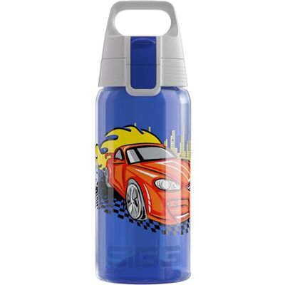 Sigg Vattenflaska för barn – Viva One Hot Speed – lämplig för kolsyrade drycker – läckagesäker – diskmaskinssäker – BPA-fri – sport och skola – blå – 0,5 l Sigg Vattenflaska för barn – Viva One Hot Speed – lämplig för kolsyrade drycker – läckagesäker – diskmaskinssäker – BPA-fri – sport och skola – blå – 0,5 l