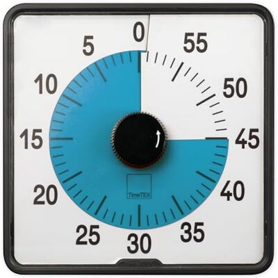 TimeTEX – Timer "Countdown" L blå Exakt timer för mångsidiga tidsmätningar med praktiska funktioner innehåll: batteridriven timer i blått (storlek: ca 20 x 20 cm) TimeTEX – Timer "Countdown" L blå Exakt timer för mångsidiga tidsmätningar med praktiska funktioner innehåll: batteridriven timer i blått (storlek: ca 20 x 20 cm)