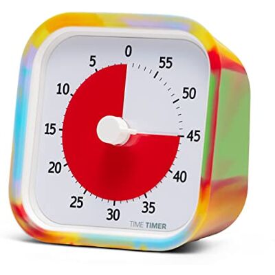 TIME TIMER TTM9-TYDY-W Visuell timer, Flerfärgad, 9.19 x 9.19 x 5.21 cm TIME TIMER TTM9-TYDY-W Visuell timer, Flerfärgad, 9.19 x 9.19 x 5.21 cm