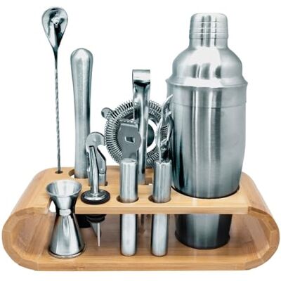 VB VIN BOUQUET Vin Bouquet FIK 1432 komplett cocktailset med bambubas professionellt bartenderkit VB VIN BOUQUET Vin Bouquet FIK 1432 komplett cocktailset med bambubas professionellt bartenderkit