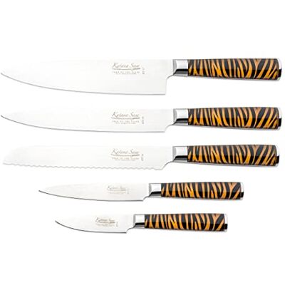 Katana Saya Katana Tiger KT-600/6B Set med 6 knivar, Katana Saya Katana Tiger KT-600/6B Set med 6 knivar,