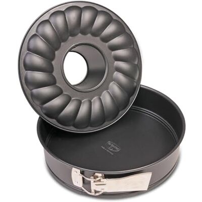 Dr. Oetker Classic Springform med platt och rörbotten Ø 24 cm – tillverkad av högkvalitativ stålplåt med PFAS-fri non-stick-beläggning, värmebeständighet upp till 230 °C – tillverkad i Tyskland Dr. Oetker Classic Springform med platt och rörbotten Ø 24 cm – tillverkad av högkvalitativ stålplåt med PFAS-fri non-stick-beläggning, värmebeständighet upp till 230 °C – tillverkad i Tyskland
