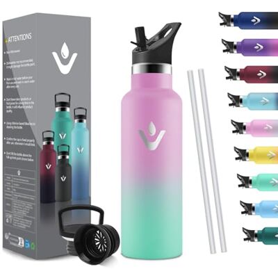 HoneyHolly Vakuum Isolerad Vattenflaska i Rostfritt Stål 500 ml, Bpa-Fri Vattenflaska, Läckagesäker Termosflaska, Kolsyra, Lämplig För Skola, Sport, Cykel, Fitness, Utomhus HoneyHolly Vakuum Isolerad Vattenflaska i Rostfritt Stål 500 ml, Bpa-Fri Vattenflaska, Läckagesäker Termosflaska, Kolsyra, Lämplig För Skola, Sport, Cykel, Fitness, Utomhus