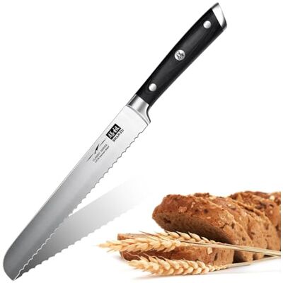 SHAN ZU Serrated Bread Knives Stainless Steel Kitchen Knife 20cm Knife with Gift Box Classic Series SHAN ZU Serrated Bread Knives Stainless Steel Kitchen Knife 20cm Knife with Gift Box Classic Series