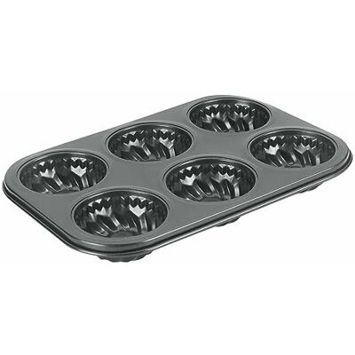 Metaltex "Superior Mini Gugelhopf" tenn och formar, silver Metaltex "Superior Mini Gugelhopf" tenn och formar, silver