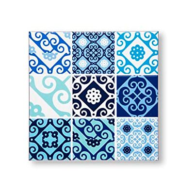 EXCELSA - Maiolica Blue - Keramik dolomit och kork - Trivet EXCELSA - Maiolica Blue - Keramik dolomit och kork - Trivet
