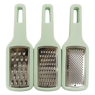 FACKELMANN Ocean set med 3 rivjärn, stapelbara, enkel förvaring, rostfritt stål och polystyren, diskmaskinssäker, 21 x 6,5 x 4 cm, vattengrön, 1 st. FACKELMANN Ocean set med 3 rivjärn, stapelbara, enkel förvaring, rostfritt stål och polystyren, diskmaskinssäker, 21 x 6,5 x 4 cm, vattengrön, 1 st.