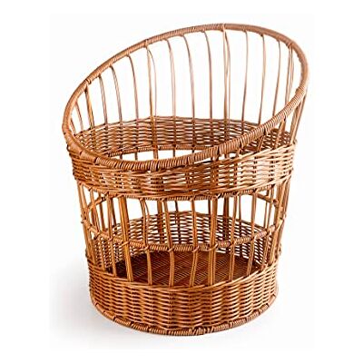 LACOR 63493 Panera Baguette, Bröd för förvaring av bröd, Korg med Wicker utseende, Polypropylen med stålförstärkning Inox, 32x42 cm, Mörkbrun LACOR 63493 Panera Baguette, Bröd för förvaring av bröd, Korg med Wicker utseende, Polypropylen med stålförstärkning Inox, 32x42 cm, Mörkbrun