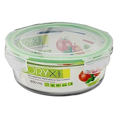 ORYX Hermetico glasbehållare rund 850 ml. Ø 165 x 8 (gammal) cm ORYX Hermetico glasbehållare rund 850 ml. Ø 165 x 8 (gammal) cm