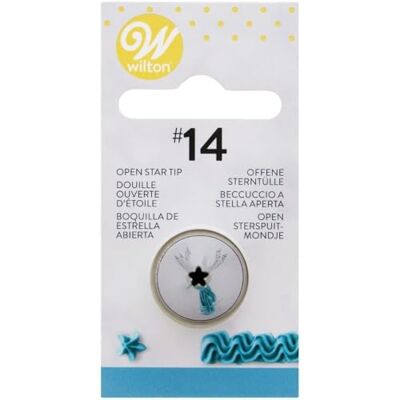 Wilton Open Star Tip, 14 kardade, rostfritt stål Wilton Open Star Tip, 14 kardade, rostfritt stål