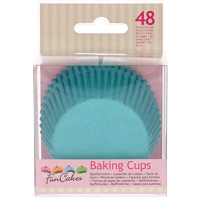 FunCakes Baking Cups -Turquoise- pk/48 FunCakes Baking Cups -Turquoise- pk/48