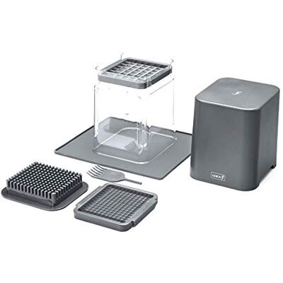 Lurch 220845 Kubus Kubus och pennskärare för skärning av grönsaker och frukt II iron grey, plast Lurch 220845 Kubus Kubus och pennskärare för skärning av grönsaker och frukt II iron grey, plast