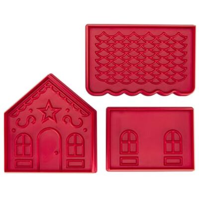Städter Städer kakmått kakhus set/3 – Cookie House kakmått för pepparkakor och korndeg, ABS-plast, perfekt form för julkakor, mått: 9 x 11 x 9,5 cm, 169296 Städter Städer kakmått kakhus set/3 – Cookie House kakmått för pepparkakor och korndeg, ABS-plast, perfekt form för julkakor, mått: 9 x 11 x 9,5 cm, 169296