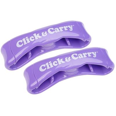 Click & Carry Grocery Lila väska med mjukt kuddgrepp. Använd som handsfree bärväska för livsmedel, plastpåshållare, sportredskapshållare och mer. Klicka och bär med lätthet Click & Carry Grocery Lila väska med mjukt kuddgrepp. Använd som handsfree bärväska för livsmedel, plastpåshållare, sportredskapshållare och mer. Klicka och bär med lätthet