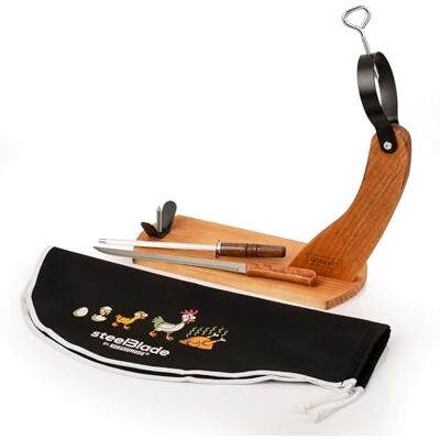 Steelblade Gondola Jamonero + uxumusu skinka + Jamonero och Chaira kniv Jamonero hållare tillverkad i Spanien Steelblade Gondola Jamonero + uxumusu skinka + Jamonero och Chaira kniv Jamonero hållare tillverkad i Spanien