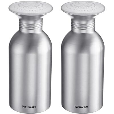 Westmark 2 Gastroströare Omega – praktiska kryddströare för storkök, även lämplig för socker, saltbehållare med lock – rostfritt stål, 650 ml Westmark 2 Gastroströare Omega – praktiska kryddströare för storkök, även lämplig för socker, saltbehållare med lock – rostfritt stål, 650 ml