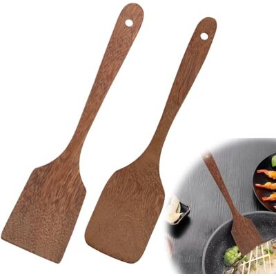 NEUTYPECHIC 2 stycken stekspade trä, köksbestick träsked köksredskap matlagningssked plast oliv trä kökshjälp stekspade köksredskap NEUTYPECHIC 2 stycken stekspade trä, köksbestick träsked köksredskap matlagningssked plast oliv trä kökshjälp stekspade köksredskap