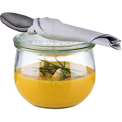 APS Set med 6 original Weck-glas 580 ml med lock – Ø 11 cm/höjd 9 cm/tulpanform APS Set med 6 original Weck-glas 580 ml med lock – Ø 11 cm/höjd 9 cm/tulpanform