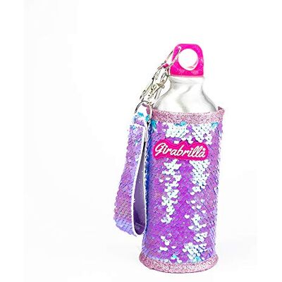 Girabrilla Nice Group Eco Bottle 24h Glossy Lila/Blue 500 ml-Miljövänlig Aluminiumflaska med en gnistrande löstagbar beläggning av Paljetter, Färg, 02534E Girabrilla Nice Group Eco Bottle 24h Glossy Lila/Blue 500 ml-Miljövänlig Aluminiumflaska med en gnistrande löstagbar beläggning av Paljetter, Färg, 02534E