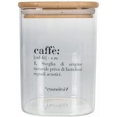 Tivoli Kaffeburk 1 l glas, bambulock, Victionary Tivoli Kaffeburk 1 l glas, bambulock, Victionary