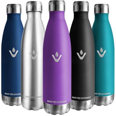 Vikaster Termos 750 ml, läckagesäker termosflaska 0,75 l, BPA-fri återanvändbar termoskanna, drickflaska rostfritt stål för camping, yoga, gym, fitness, resor, utomhus Vikaster Termos 750 ml, läckagesäker termosflaska 0,75 l, BPA-fri återanvändbar termoskanna, drickflaska rostfritt stål för camping, yoga, gym, fitness, resor, utomhus