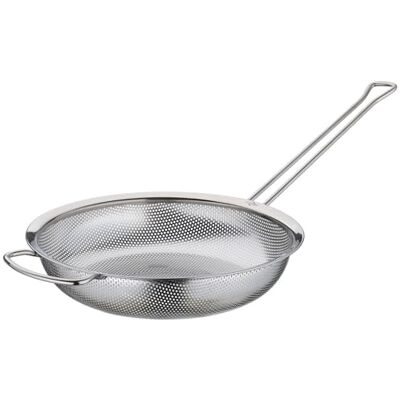 Küchenprofi Köksprofi kökssil DELUXE platt rostfritt stål praktiskt handtag platt botten sil för nudlar, ris, frukt, grönsaker, sallad och mer Hygieniskt material Ø 24 cm x 5,5 cm Küchenprofi Köksprofi kökssil DELUXE platt rostfritt stål praktiskt handtag platt botten sil för nudlar, ris, frukt, grönsaker, sallad och mer Hygieniskt material Ø 24 cm x 5,5 cm