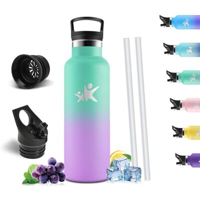 Mulbijeo 500 ML Termisk Vattenflaska, 500 ml, BPA-fri, Termisk Flaska, 18/8 Rostfritt stål, Vattenflaskor, Dubbelvägg Vakuum, Vattenflaskor med sugrör, Termiska Vattenflaskor för Skolan, Sport Mulbijeo 500 ML Termisk Vattenflaska, 500 ml, BPA-fri, Termisk Flaska, 18/8 Rostfritt stål, Vattenflaskor, Dubbelvägg Vakuum, Vattenflaskor med sugrör, Termiska Vattenflaskor för Skolan, Sport