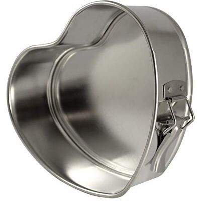 Zenker 62233 Mini Springform Cake Tin Hjärtform 21 x 18 x 7,5 cm Silverlinje (Färg: Silver) Antal: 1 styck Zenker 62233 Mini Springform Cake Tin Hjärtform 21 x 18 x 7,5 cm Silverlinje (Färg: Silver) Antal: 1 styck
