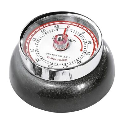 Zassenhaus Kökstimer Speed Ø 7 cm x 3 antracit metallic utan batterier rostfritt stål hölje äggklocka magnetisk köksklocka analog köksklocka 55 min mekaniskt justerbar, 071870,071870 Zassenhaus Kökstimer Speed Ø 7 cm x 3 antracit metallic utan batterier rostfritt stål hölje äggklocka magnetisk köksklocka analog köksklocka 55 min mekaniskt justerbar, 071870,071870