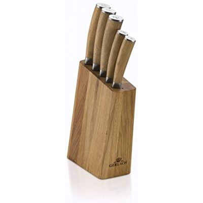 Gerlach Natur G02-0320M-ZENB-05PU-S2S1-01 Knife Block, Stainless Steel Gerlach Natur G02-0320M-ZENB-05PU-S2S1-01 Knife Block, Stainless Steel