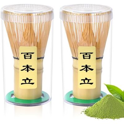 Alyvisun 2 St Bambu Matcha Visp med 76 Tänder, Handgjord Chasen, Traditionella Matcha Vispar för en Mjuk och Skummig Matcha Upplevelse, Perfekt för Tezeremoni Alyvisun 2 St Bambu Matcha Visp med 76 Tänder, Handgjord Chasen, Traditionella Matcha Vispar för en Mjuk och Skummig Matcha Upplevelse, Perfekt för Tezeremoni