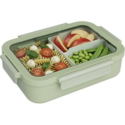 Sigg Lunchlåda Nimo L Eco Green – brödlåda – fjäderlätt matlåda – 2-i-1 – BPA-fri – grön – 1 l Sigg Lunchlåda Nimo L Eco Green – brödlåda – fjäderlätt matlåda – 2-i-1 – BPA-fri – grön – 1 l