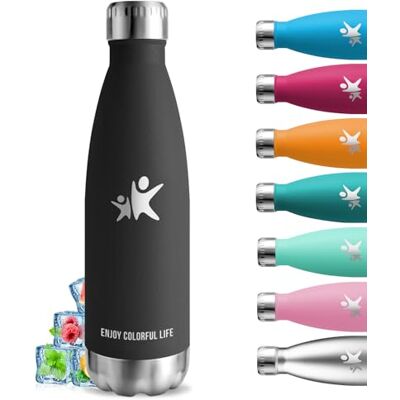 Grsta Termisk flaska, 750 ml vattenflaska, BPA-fri, vattenflaska i rostfritt stål, läckagefria, värmeisolerade flaskor, sportflaska, flaskor för löpning, camping, träning, vandring Grsta Termisk flaska, 750 ml vattenflaska, BPA-fri, vattenflaska i rostfritt stål, läckagefria, värmeisolerade flaskor, sportflaska, flaskor för löpning, camping, träning, vandring