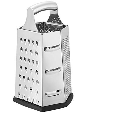 Amazon Basics Rivjärn i rostfritt stål, sexkantigt, med halkfri botten, 22,9 cm, svart Amazon Basics Rivjärn i rostfritt stål, sexkantigt, med halkfri botten, 22,9 cm, svart