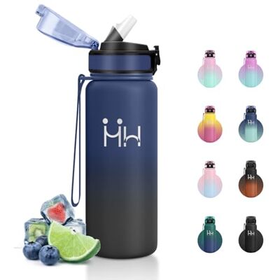 JAPORIA 750 ml termisk vattenflaska med sugrör, termosflaska BPA-fri, vattenflaska perfekt för resor, sport och cykling JAPORIA 750 ml termisk vattenflaska med sugrör, termosflaska BPA-fri, vattenflaska perfekt för resor, sport och cykling