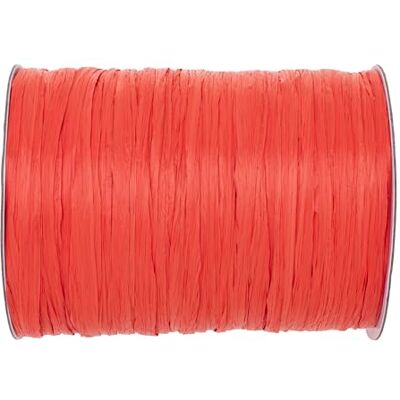 Glorex 6 9400 603 – Raffia ädelbast, 100 m matt bast på rulle, korallröd – för pyssel, för dekoration eller för arrangemang, buketter och andra blomarbeten Glorex 6 9400 603 – Raffia ädelbast, 100 m matt bast på rulle, korallröd – för pyssel, för dekoration eller för arrangemang, buketter och andra blomarbeten